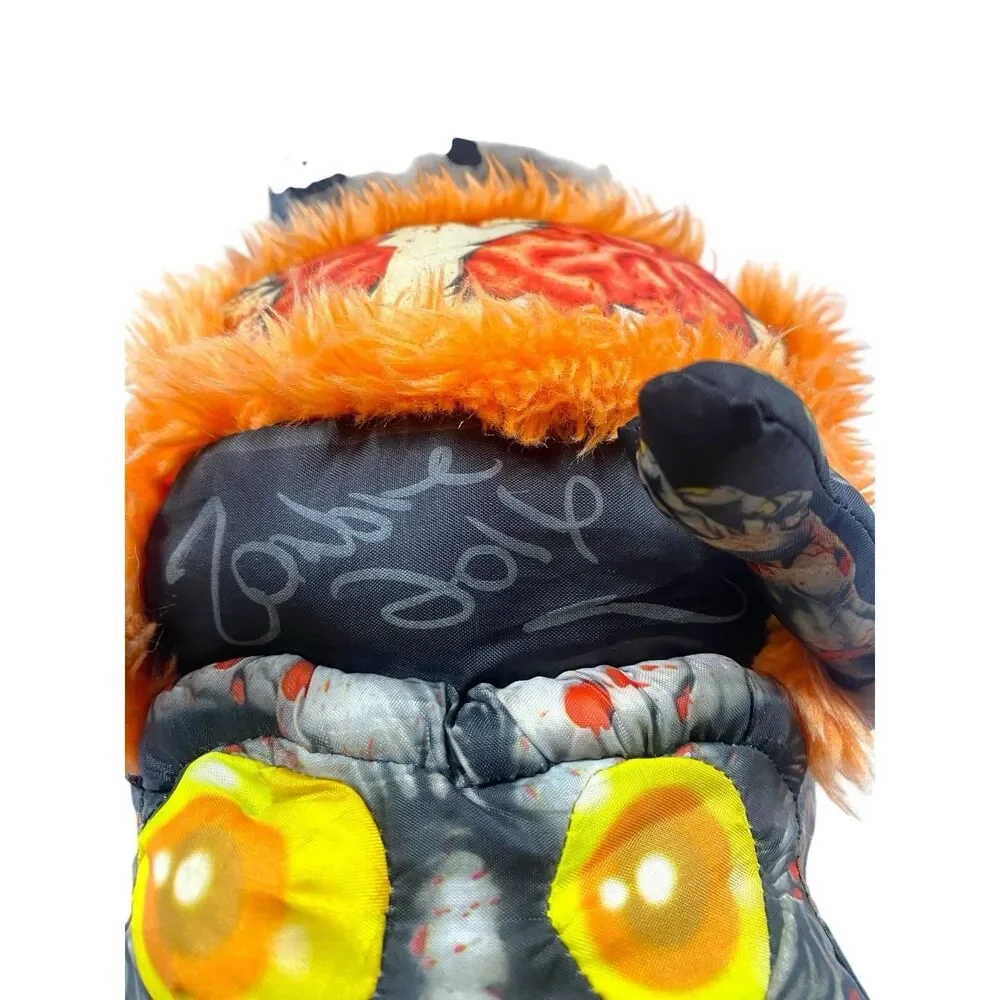 Signed Monster Jam ZOMBIE Plush Truck Pillow Pal Monster Truck 14” Stuffed Toy